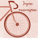 Vélo stylé pour un joyeux anniversaire